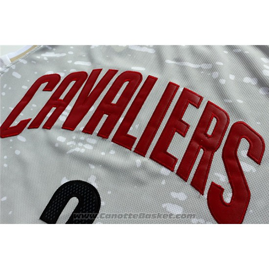 Maglia Luci Della Citta Cleveland Cavaliers Kyrie Irving #2 Grigio